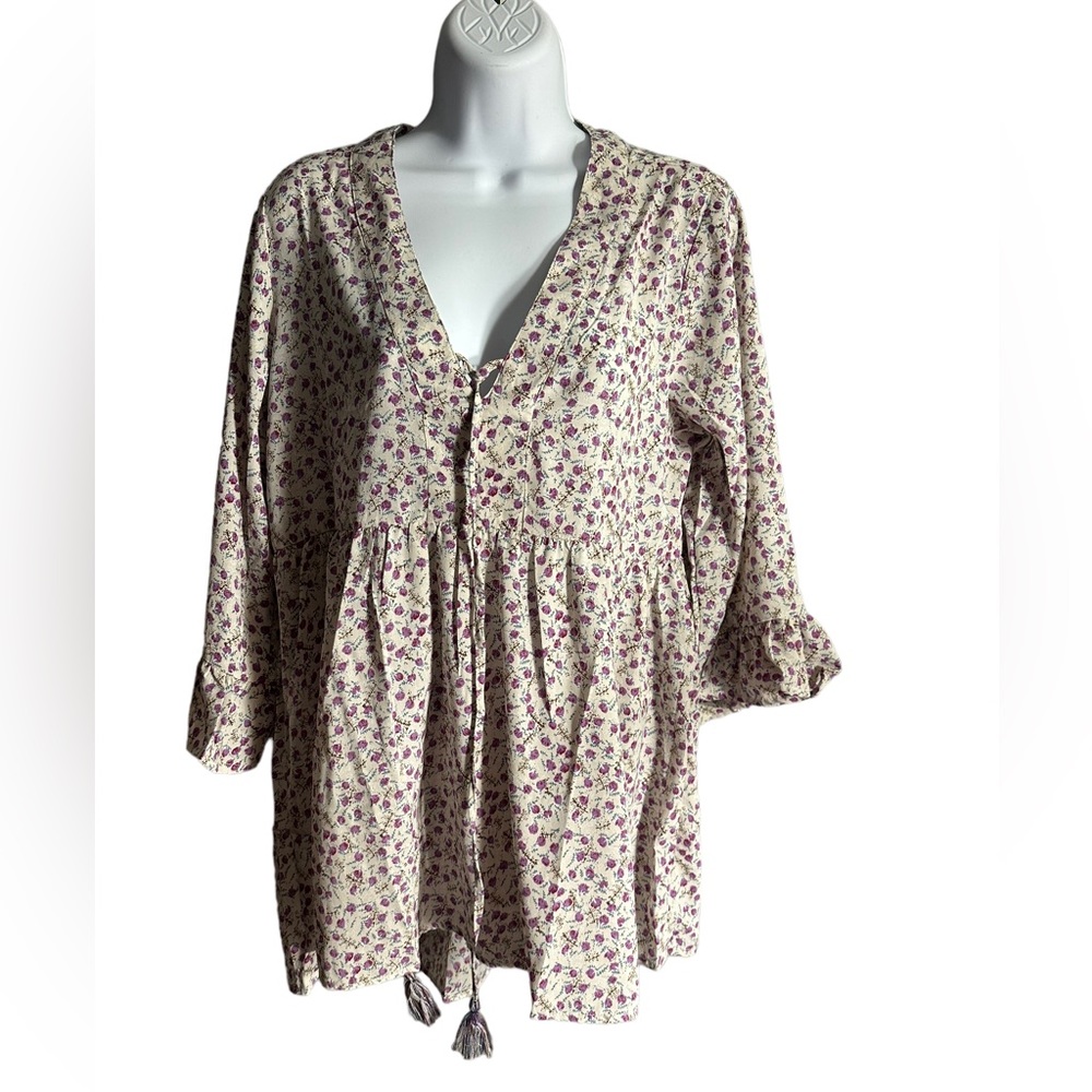 S/M Blouse by Sacred Threads BL/RD7. 2265/3 - Picture 1 of 4